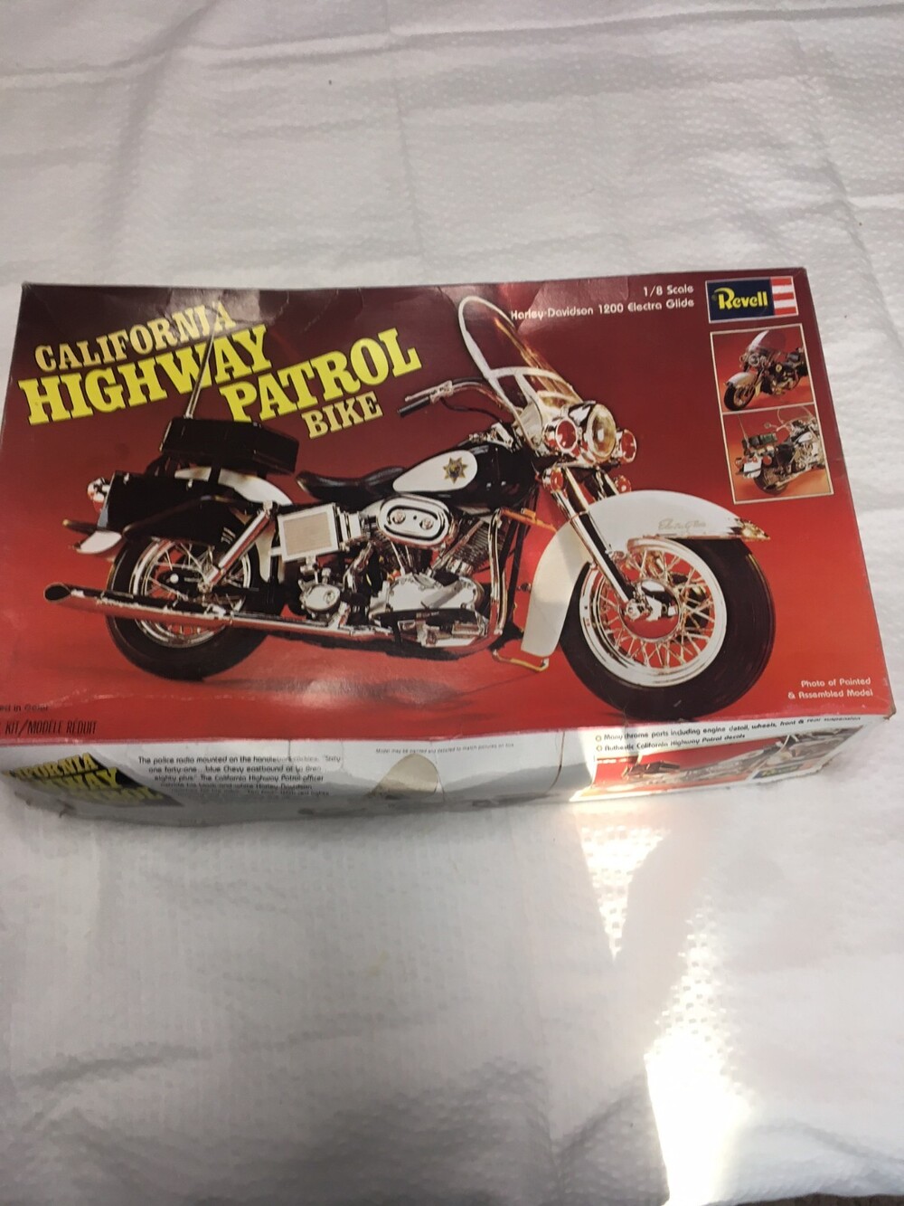 Revell 1/8 scale California Highway Patrol model motorcycle